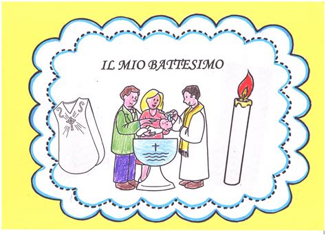 Immagine che rappresenta i simboli del Battesimo: acqua, luce, veste bianca e olio