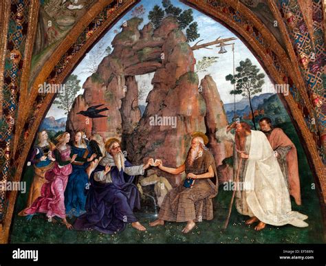 Dipinto raffigurante l'incontro tra Sant'Antonio Abate e San Paolo Eremita