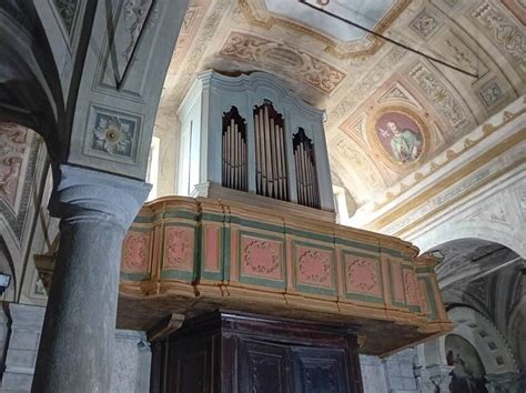 Foto storica dell'organo De Lorenzi nella chiesa parrocchiale di Carrè