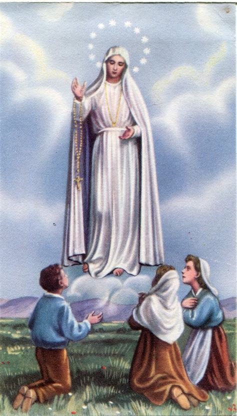 Immagine dei tre pastorelli di Fatima con la Madonna