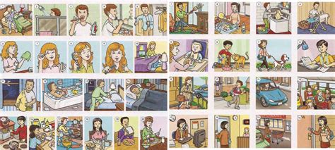 Illustrazione di persone in varie attività quotidiane, tutte rivolte a Dio in adorazione