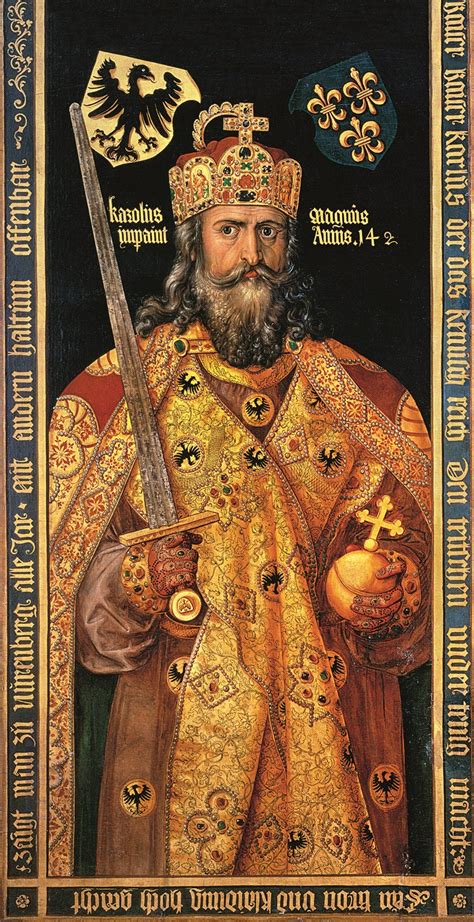 illustrazione medievale di Carlo Magno e i tre scheletri