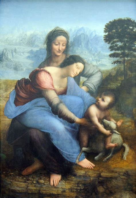 Raffigurazione artistica di Sant'Anna, la Vergine Maria e il Bambino Gesù