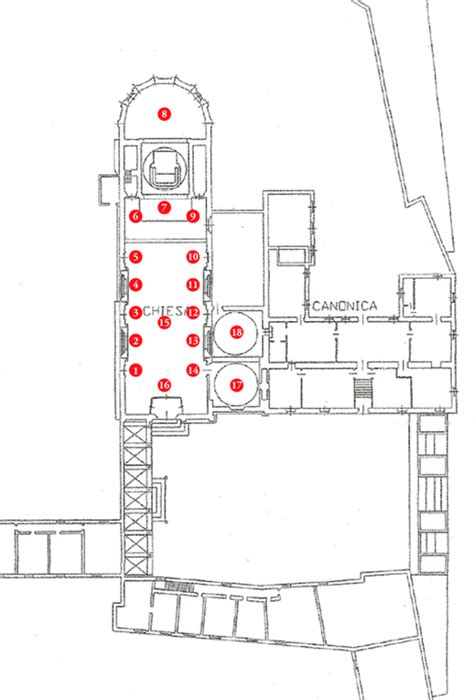 Pianta architettonica comparativa dell'Abbazia della Sambucina (planimetria originale e attuale)