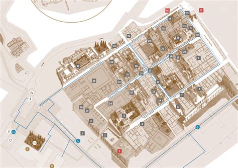 Mappa schematica del sito archeologico di Oschiri con complessi nuragici