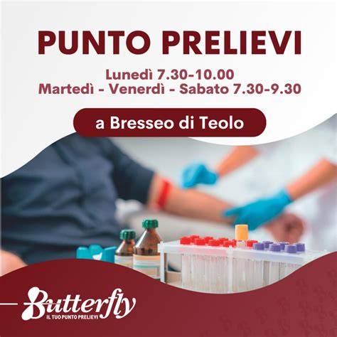 foto di un centro prelievi pulito e moderno con personale sanitario