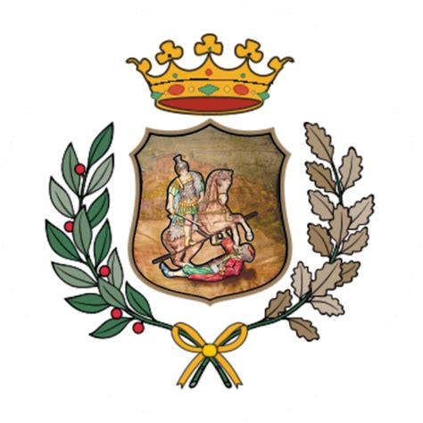 Stemma comunale di Roccella Jonica con San Vittorio Martire