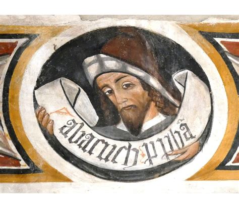 Illustrazione del profeta Abacuc in preghiera o in dialogo con Dio