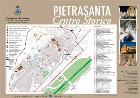 Mappa della Versilia con evidenziata Marina di Pietrasanta
