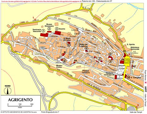 Mappa della provincia di Agrigento con i luoghi degli incidenti recenti