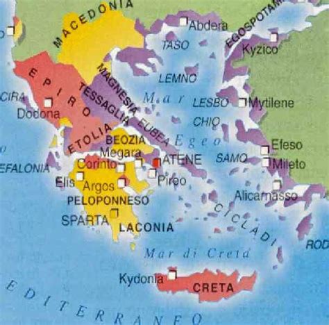 Mappa della Beozia con evidenziata la posizione di Cheronea