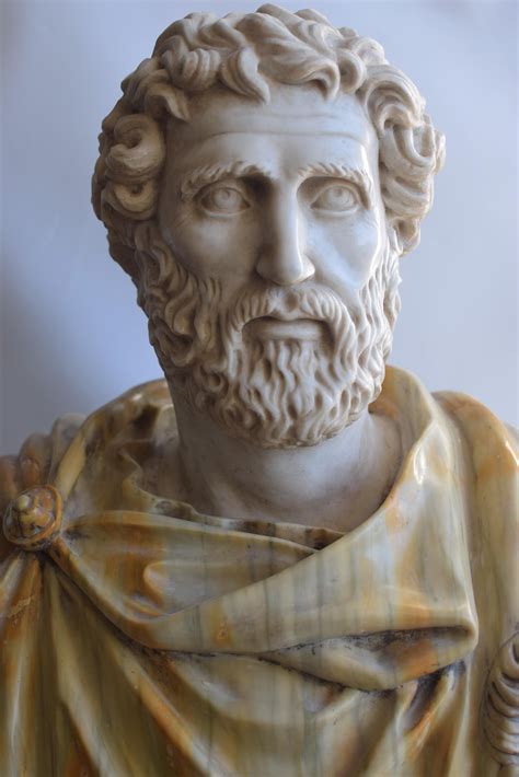 Busto di Plutarco, scultura classica in marmo