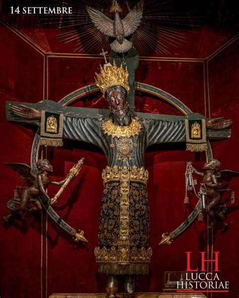 Illustrazione della nave con il Volto Santo che approda a Luni e viene contesa da lunensi e lucchesi.