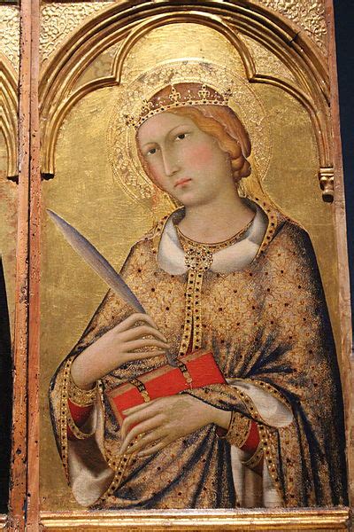 Dettaglio della predella del Polittico di Santa Caterina d'Alessandria