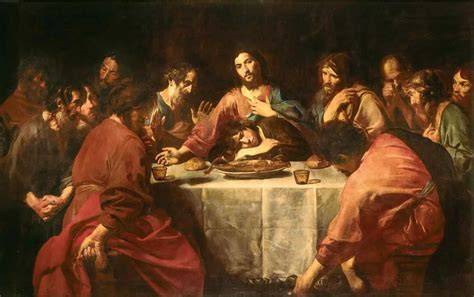 Gesù parla con Filippo durante l'Ultima Cena