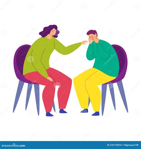 Illustrazione di persone che si confortano a vicenda