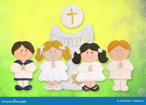 rappresentazione di un gruppo di preti in comunione