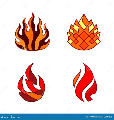 Illustrazione di una fiamma stilizzata con elementi medievali