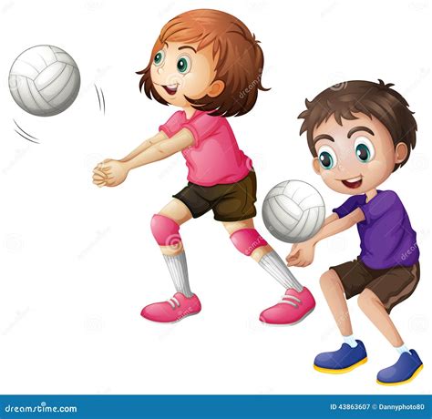 Immagine di bambini che giocano a pallavolo o pallacanestro in una palestra