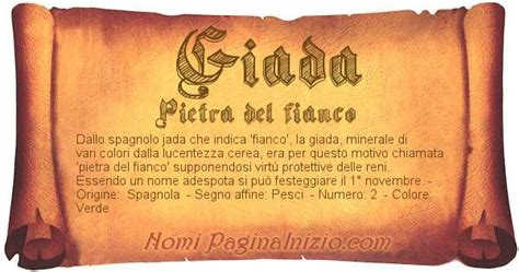 Infografica con i simboli associati al nome Giada: giada verde, gelsomino, colibrì, numero 2, segno zodiacale Toro/Ariete