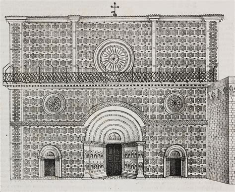 Foto panoramica della facciata della Basilica di Santa Maria in Vado a Ferrara