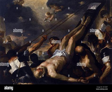 Luca Giordano, Crocifissione di San Pietro
