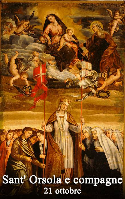 illustrazione di Sant'Orsola e le sue compagne martiri