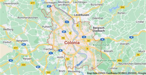 mappa di Ayerbe, Spagna, con indicazione di Colonia e Bruxelles