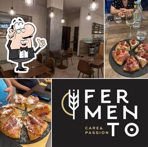 Foto degli interni della Pizzeria Fermento o della sua piazzetta esterna