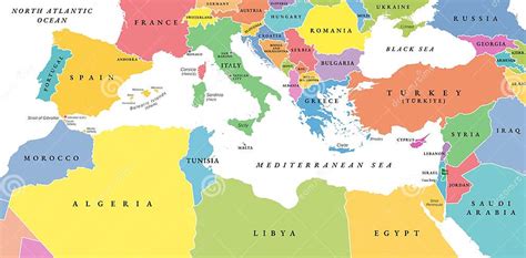 Mappa del bacino del Mediterraneo che mostra la diffusione della Koinè greca