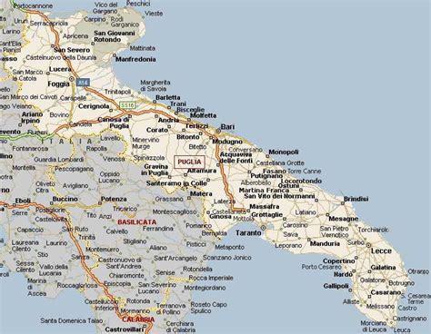 Mappa della diocesi di Foggia-Bovino in Puglia