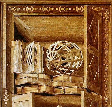 Dettaglio delle tarsie lignee realizzate da Frà Giovanni da Verona