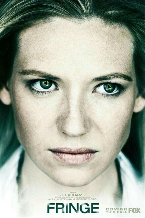 Locandina promozionale della serie televisiva Fringe con i protagonisti