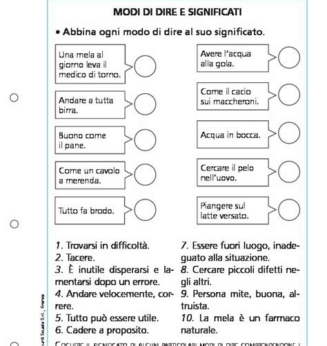 Infografica con illustrazioni che rappresentano alcuni modi di dire comuni