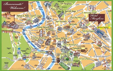 Mappa del centro storico di Vicenza con indicazione della zona di Contrà Pedemuro San Biagio