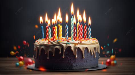 Una foto d'atmosfera con una torta di compleanno e candeline che formano il numero 50