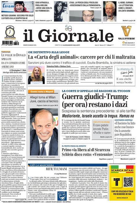 Illustrazione di un giornale con il titolo 