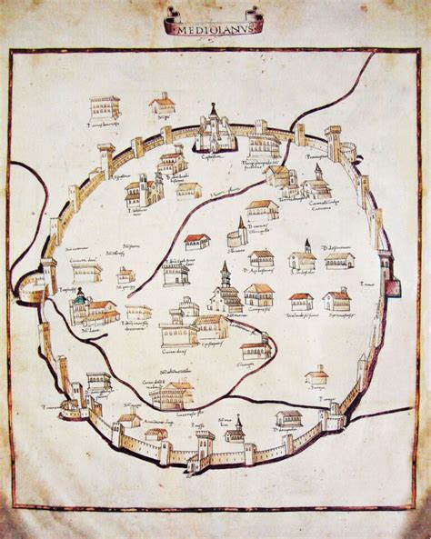 Mappa delle mura fortificate di Loreto