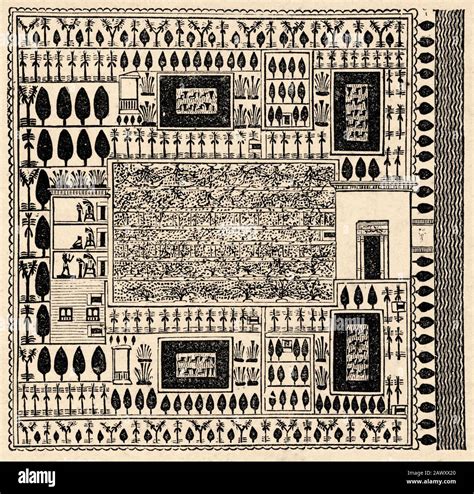 Illustrazione storica o incisione d'epoca raffigurante un eremita da giardino