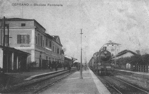 Mappa storica della stazione di Ceprano con evidenziata la Cappella Ferroviaria