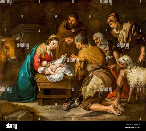 illustrazione della Natività con pastori e angeli