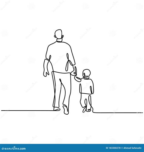 Illustrazione stilizzata di un padre e un figlio che si tengono per mano, con un sole dorato sullo sfondo.