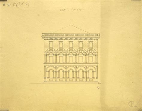 Prospetto architettonico e dettagli della facciata della chiesa di Nostra Signora di Bonaria a Marceddì
