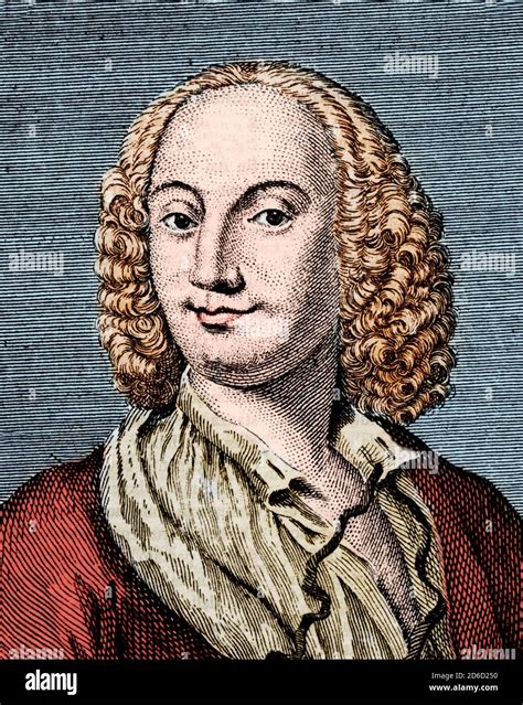 Ritratto di Antonio Vivaldi intento a comporre musica barocca