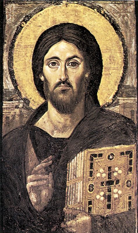 Icona del Cristo benedicente bizantino
