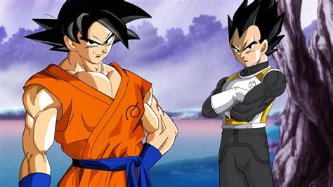 Whis che insegna a Goku e Vegeta le arti marziali