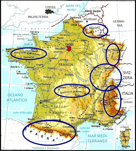 Mappa delle principali abbazie francesi