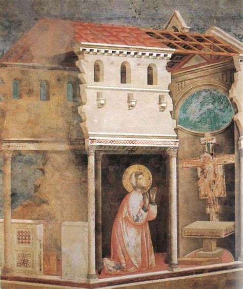 Francesco d'Assisi che ripara la chiesa di San Damiano
