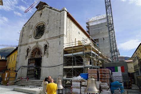 ricostruzione architettonica della Basilica di San Benedetto a Norcia