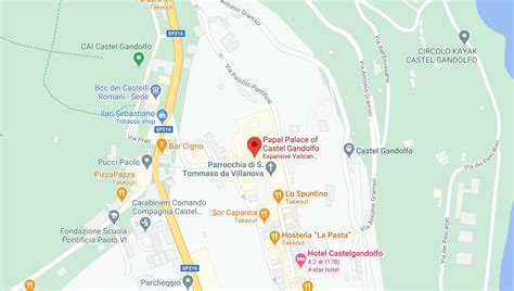 Mappa storica o pianta delle Ville Pontificie di Castel Gandolfo